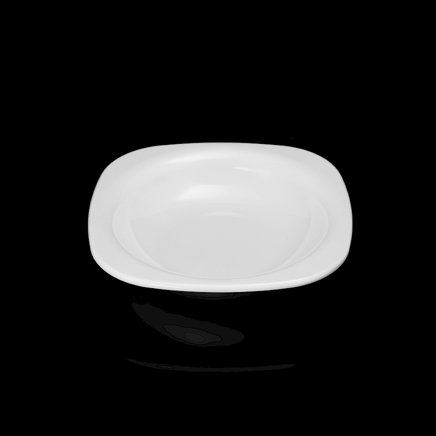 Kenarlı Kare Çukur Tabak