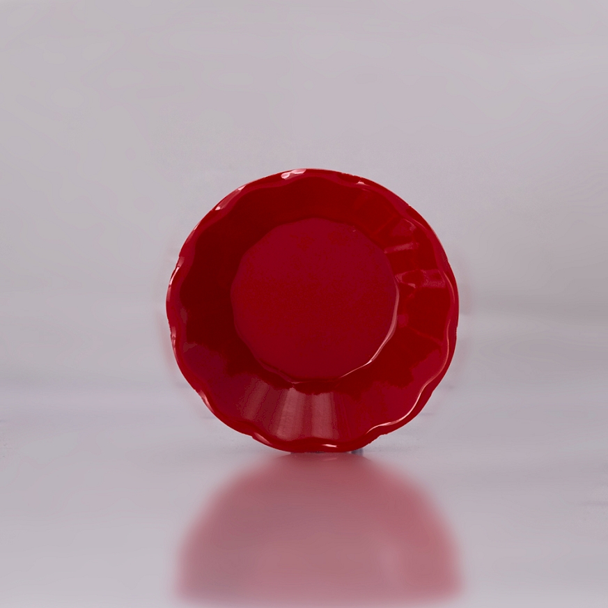 Çay Tabağı Renkli Doku