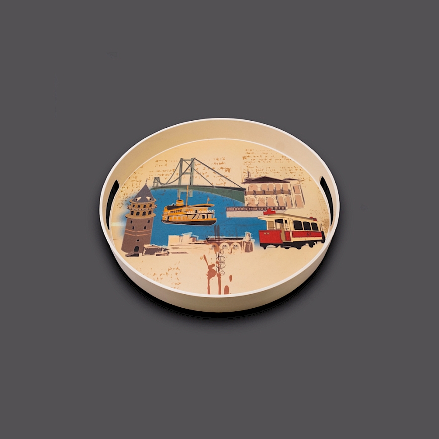 2 No Yuvarlak Mercan Tepsi