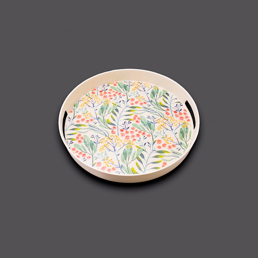 2 No Yuvarlak Mercan Tepsi